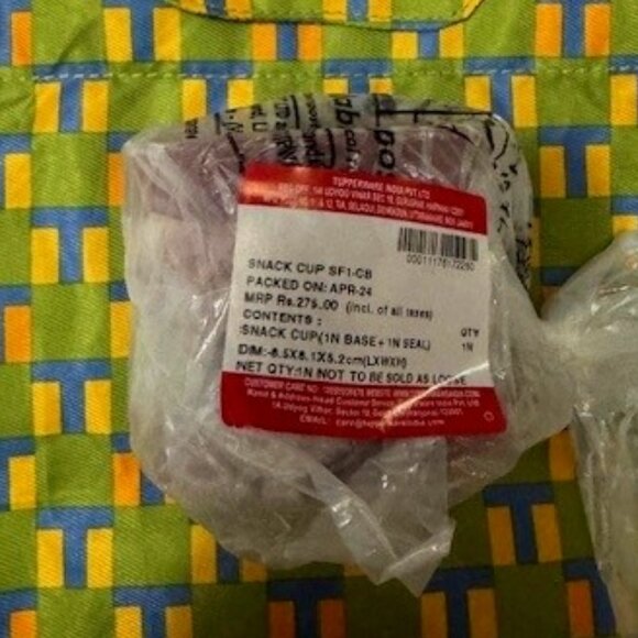 Tupperware Snack Cups - 2pc Set - Picture 2 of 2